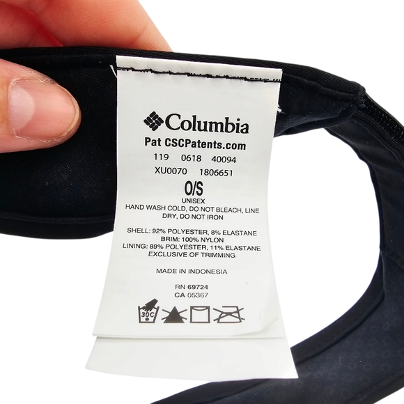 Columbia Black Unisex Visor NWT - Picture 12 of 12